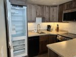 Kitchenette with under the counter fridge